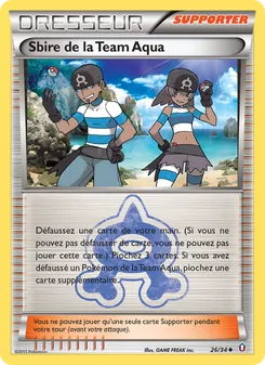 Carte Sbire de la Team Aqua de l'extension Double Danger, numéro 26/34