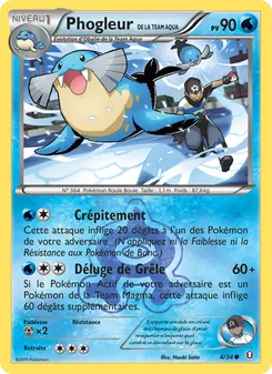 Carte Phogleur de la Team Aqua de l'extension Double Danger, numéro 4/34