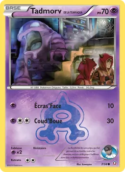 Carte Tadmorv de la Team Aqua de l'extension Double Danger, numéro 7/34