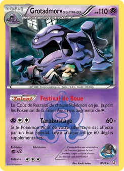 Carte Grotadmorv de la Team Aqua de l'extension Double Danger, numéro 8/34