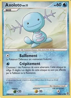 Carte Axoloto de l'extension Merveilles Secrètes, numéro 118/132