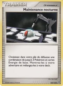 Carte Maintenance nocturne de l'extension Merveilles Secrètes, numéro 120/132