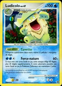 Carte Ludicolo de l'extension Merveilles Secrètes, numéro 13/132