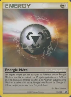 Carte Énergie Métal de l'extension Merveilles Secrètes, numéro 130/132