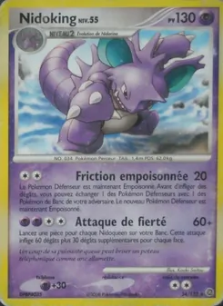Carte Nidoking de l'extension Merveilles Secrètes, numéro 34/132