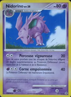 Carte Nidorino de l'extension Merveilles Secrètes, numéro 57/132