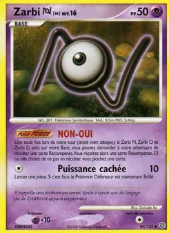 Carte Zarbi N de l'extension Merveilles Secrètes, numéro 69/132