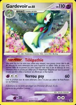 Carte Gardevoir de l'extension Merveilles Secrètes, numéro 7/132