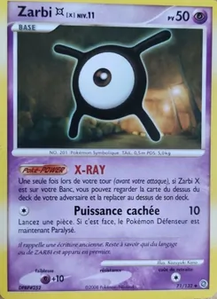 Carte Zarbi X de l'extension Merveilles Secrètes, numéro 71/132