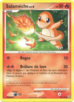 Carte Salamèche de l'extension Merveilles Secrètes, numéro 82/132