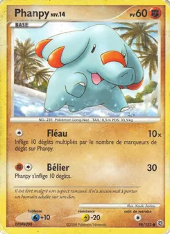 Carte Phanpy de l'extension Merveilles Secrètes, numéro 98/132