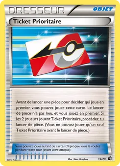 Carte Ticket Prioritaire de l'extension Coffre des Dragons, numéro 19/20