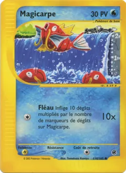 Carte Magicarpe de l'extension Expedition, numéro 118/165