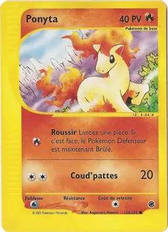 Carte Ponyta de l'extension Expedition, numéro 126/165