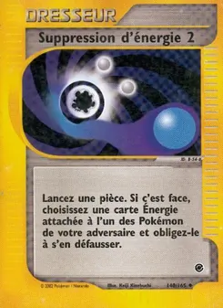 Carte Suppression d'énergie 2 de l'extension Expedition, numéro 140/165