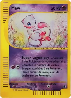 Carte Mew de l'extension Expedition, numéro 19/165