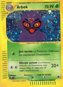 Carte Arbok de l'extension Expedition, numéro 3/165