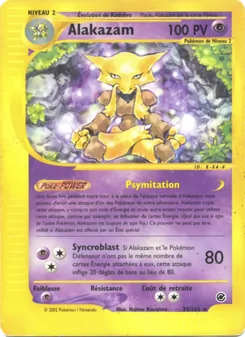 Carte Alakazam de l'extension Expedition, numéro 33/165