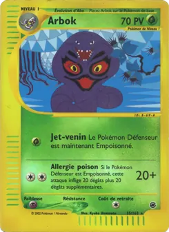 Carte Arbok de l'extension Expedition, numéro 35/165