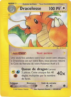 Carte Dracolosse de l'extension Expedition, numéro 43/165