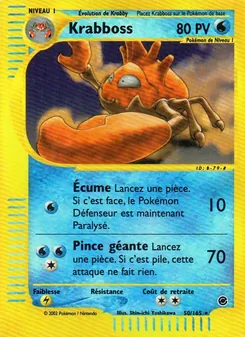 Carte Krabboss de l'extension Expedition, numéro 50/165