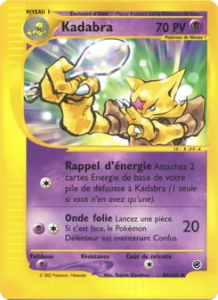 Carte Kadabra de l'extension Expedition, numéro 84/165