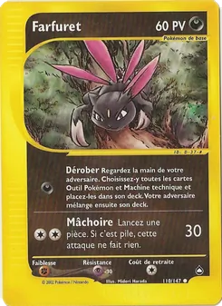 Carte Farfuret de l'extension Aquapolis, numéro 110/147