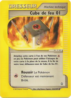 Carte Cube de feu 01 de l'extension Aquapolis, numéro 122/147