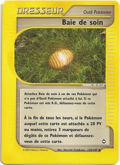 Carte Baie de soin de l'extension Aquapolis, numéro 125/147