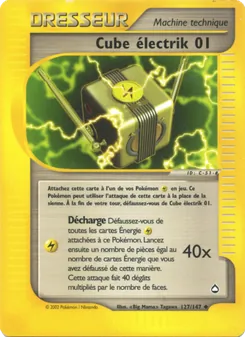 Carte Cube électrik 01 de l'extension Aquapolis, numéro 127/147