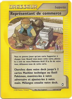 Carte Représentant de commerce de l'extension Aquapolis, numéro 137/147