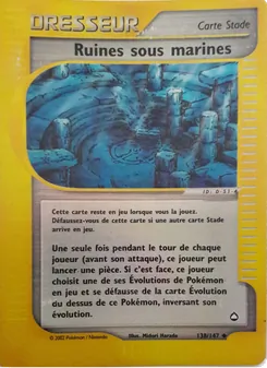 Carte Ruines sous marines de l'extension Aquapolis, numéro 138/147