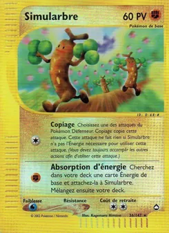 Carte Simularbre de l'extension Aquapolis, numéro 36/147