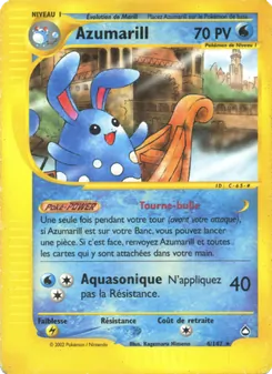 Carte Azumarill de l'extension Aquapolis, numéro 4/147