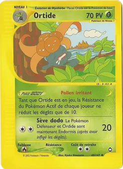 Carte Ortide de l'extension Aquapolis, numéro 49/147