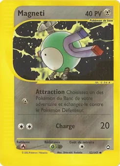 Carte Magnéti de l'extension Aquapolis, numéro 52/147