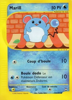 Carte Marill de l'extension Aquapolis, numéro 53/147