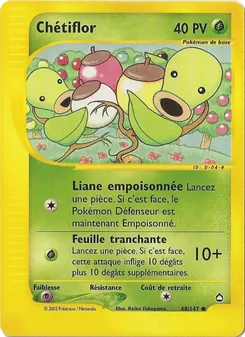 Carte Chétiflor de l'extension Aquapolis, numéro 68/147