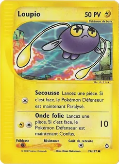 Carte Loupio de l'extension Aquapolis, numéro 71/147