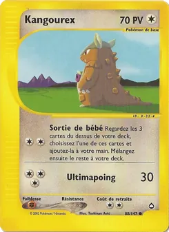 Carte Kangourex de l'extension Aquapolis, numéro 88/147