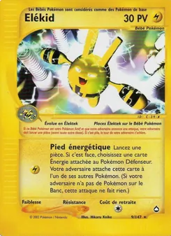 Carte Élekid de l'extension Aquapolis, numéro 9/147