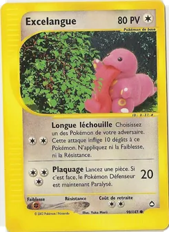 Carte Excelangue de l'extension Aquapolis, numéro 90/147
