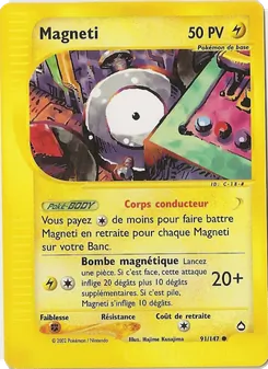 Carte Magnéti de l'extension Aquapolis, numéro 91/147