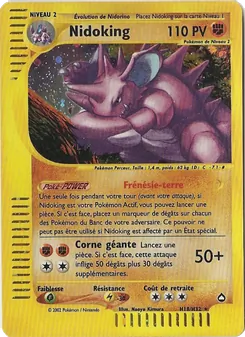 Carte Nidoking de l'extension Aquapolis, numéro H18/147