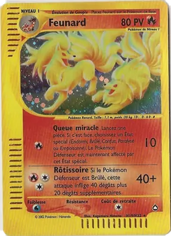 Carte Feunard de l'extension Aquapolis, numéro H19/147