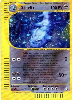 Carte Steelix de l'extension Aquapolis, numéro H23/147