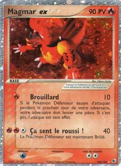 Carte Magmar ex de l'extension EX Rubis & Saphir, numéro 100/109