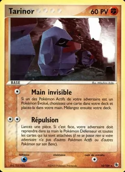 Carte Tarinor de l'extension EX Rubis & Saphir, numéro 18/109
