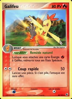 Carte Galifeu de l'extension EX Rubis & Saphir, numéro 28/109