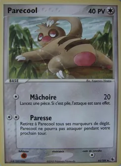 Carte Parecool de l'extension EX Rubis & Saphir, numéro 45/109